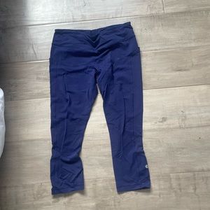 blue fast and free leggings